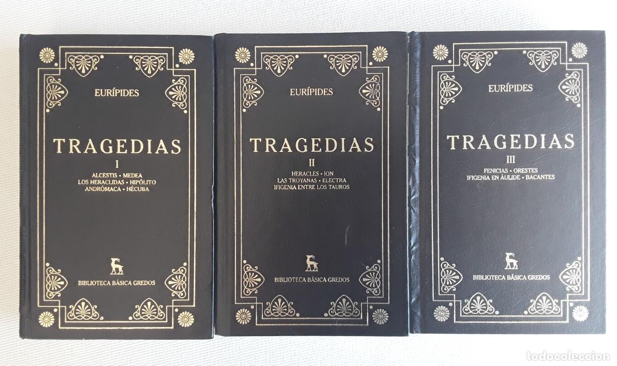 Libros de segunda mano: EUR&Iacute;PIDES. TRES TOMOS. BIBLIOTECA B&Aacute;SICA GREDOS.