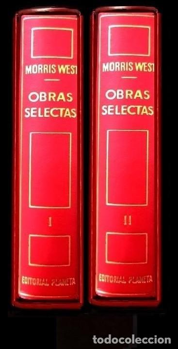 Second hand books: �F2823 - MORRIS WEST. OBRAS SELECTAS [2 TOMOS] CON ESTUCHE. IMPRESION EN PAPEL BIBLIA. ED. PLANETA.