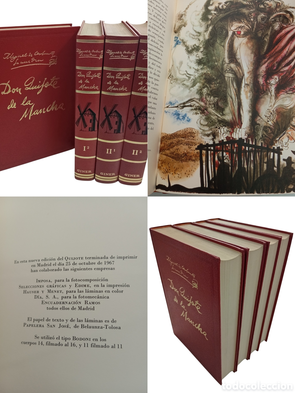 Libros de segunda mano: CERVANTES. DON QUIJOTE DE LA MANCHA ED. VICENTE GAOS / AZORIN ILUSTRACIONES LORENZO GO&Ntilde;I GINER 1967