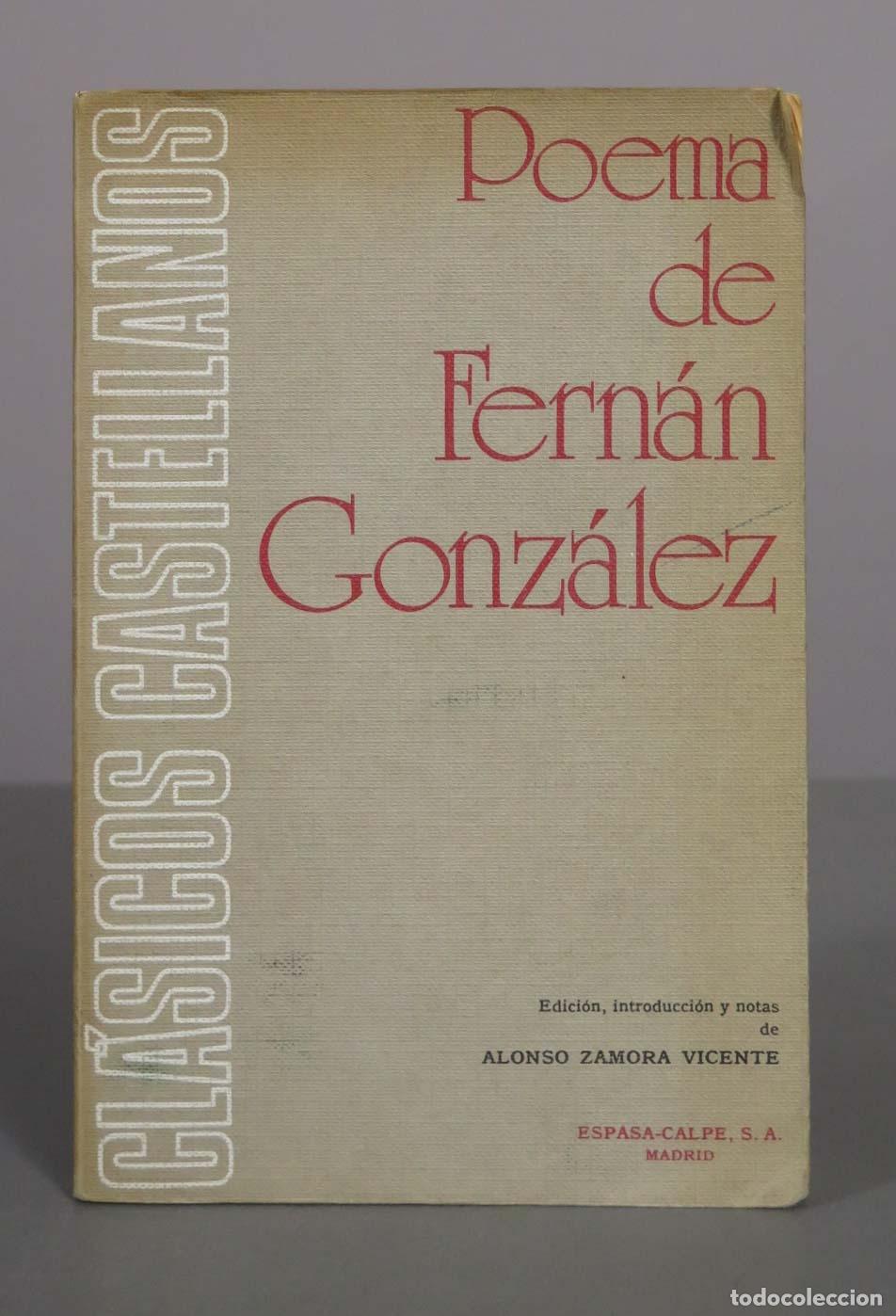 Gebrauchte B&uuml;cher: Poema de Fern&aacute;n Gonz&aacute;lez - Alonso Zamora Vicente - Espasa-Calpe