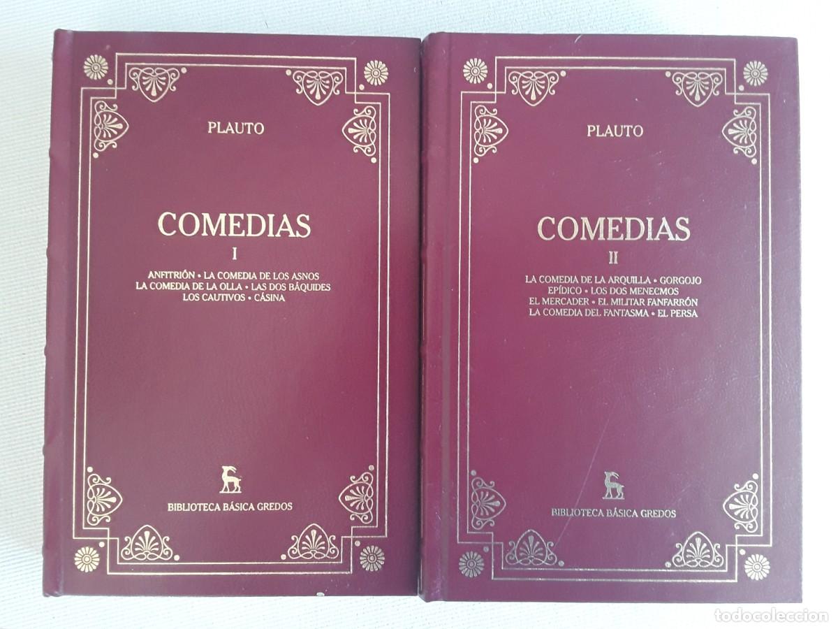 Libros de segunda mano: PLAUTO. COMEDIAS. DOS TOMOS. BIBLIOTECA B&Aacute;SICA GREDOS.