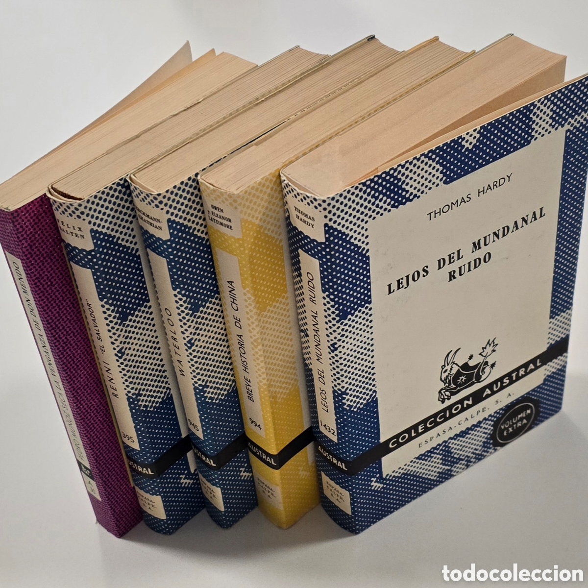 Libros de segunda mano: Lote Colecci&oacute;n Austral Espasa-Calpe 5 libros Hardy Salten Lattimore