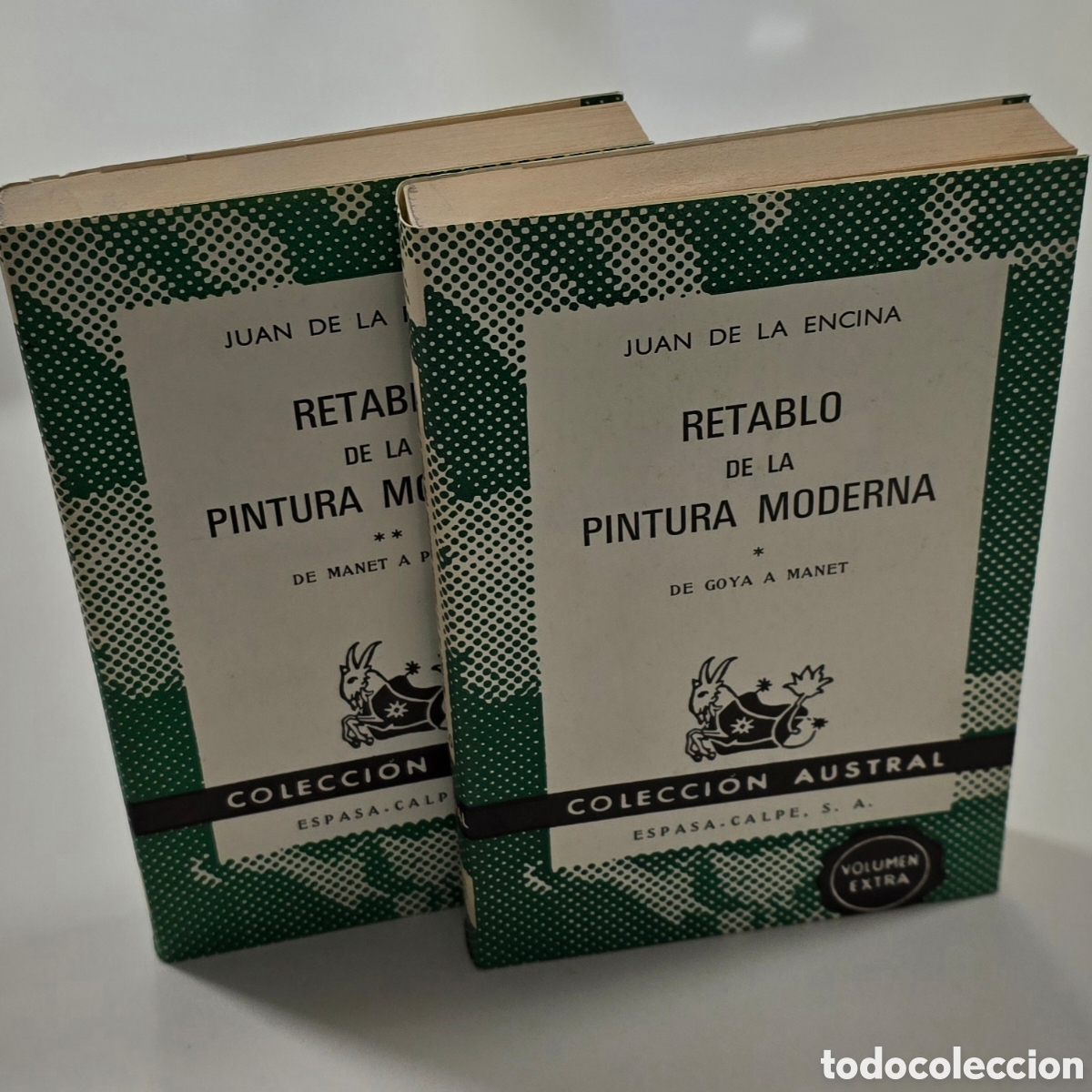 Libros de segunda mano: Juan de la Encina Retablo pintura moderna 2 tomos Austral 1450 1464 Goya Manet Picasso Espasa