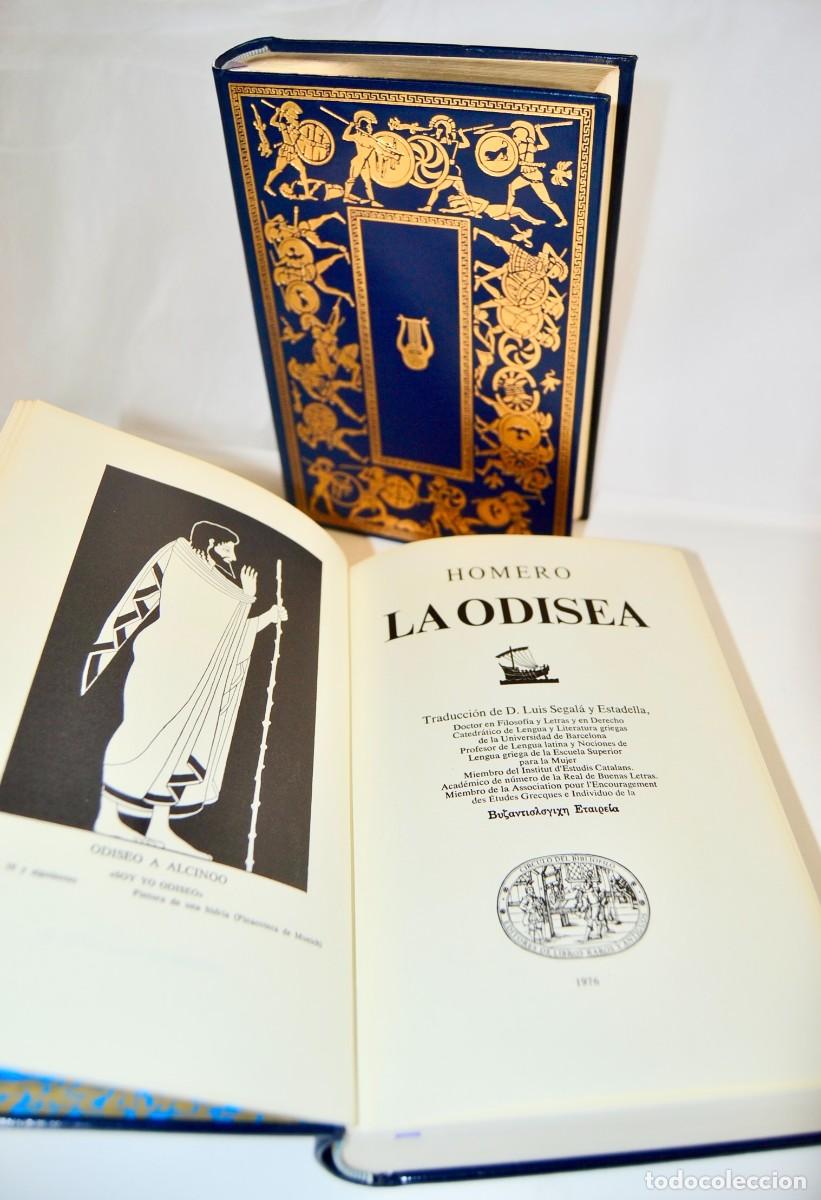 Libros de segunda mano: Homero. 2 Tomos. &rdquo;La Iliada&rdquo; y &rdquo;La Odisea&rdquo;. C&iacute;rculo del Bibli&oacute;filo. Bonita edici&oacute;n numerada. 1976