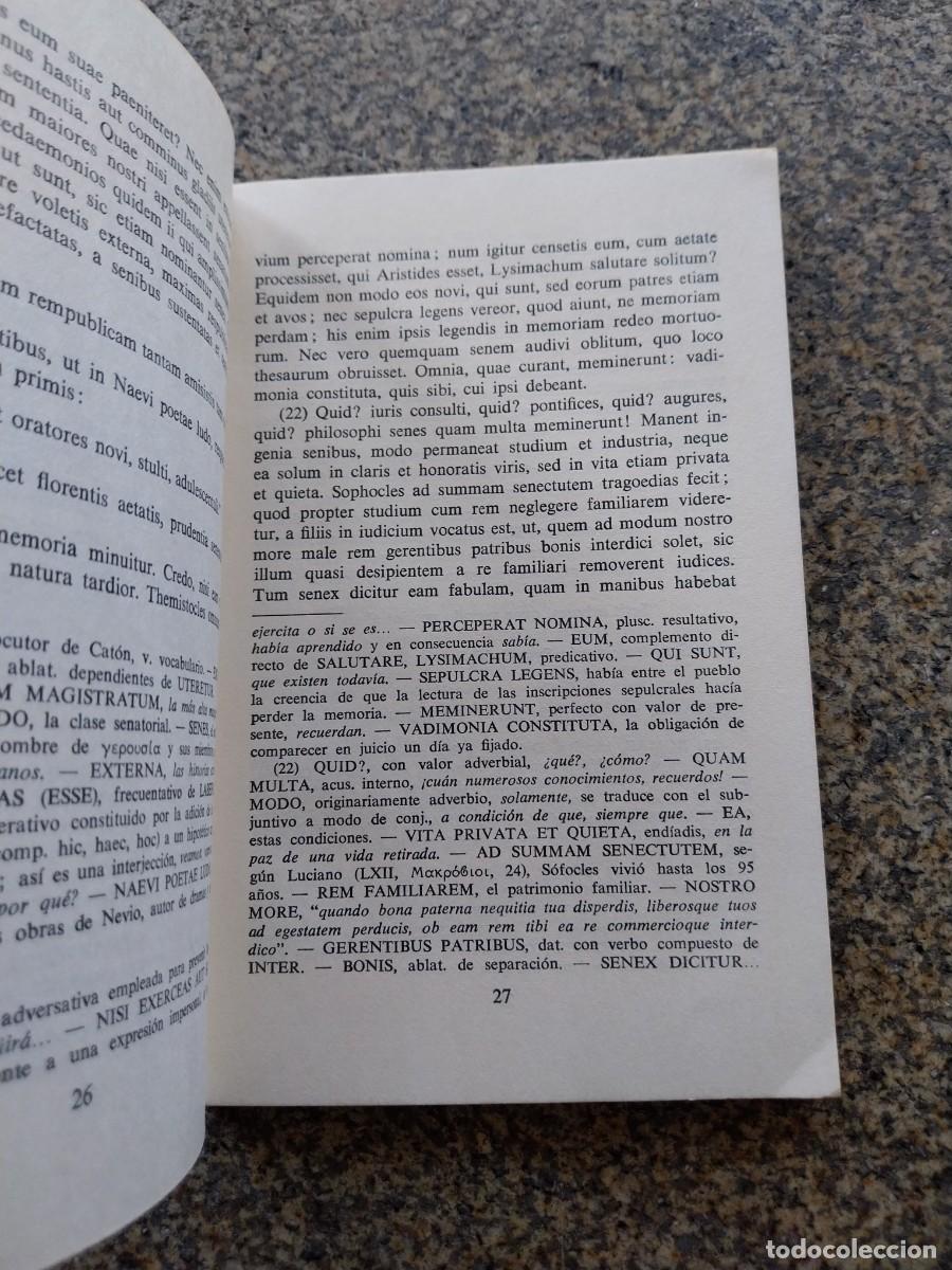 Libros de segunda mano: DE SENECTUTE -- CICERON -- AUREA MARIA MARTIN -- GREDOS 1970 -- - Foto 2