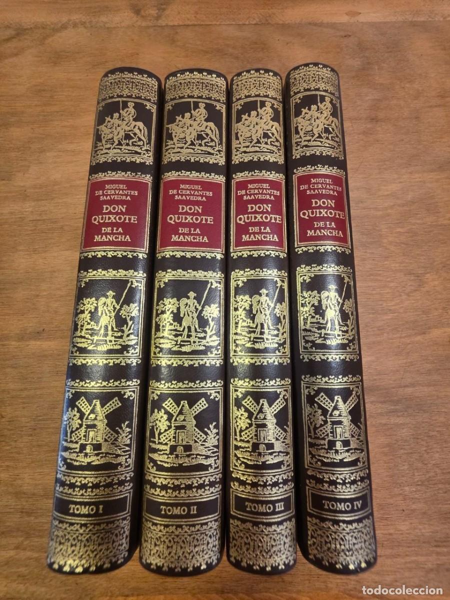 Libros de segunda mano: DON QUIJOTE DE LA MANCHA - CERVANTES - C&Iacute;RCULO DEL BIBLI&Oacute;FILO - 4 TOMOS - FACSIMIL NUMERADO
