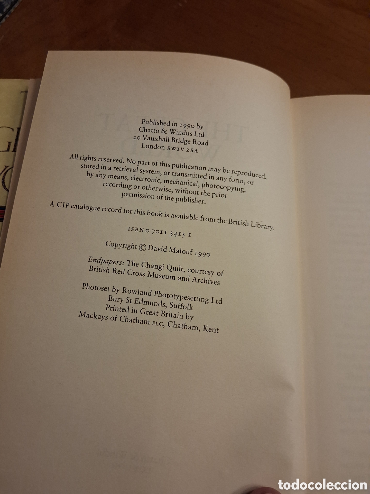 Libros de segunda mano: The Great World, David Malouf (first edition) - Foto 4