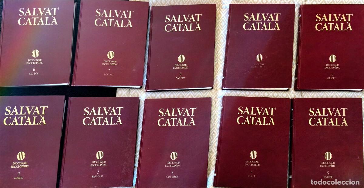 Libros de segunda mano: SALVAT CATAL&Agrave; - DICCIONARI ENCICLOP&Egrave;DIC - 10 VOLUMS -OBRA COMPLETA
