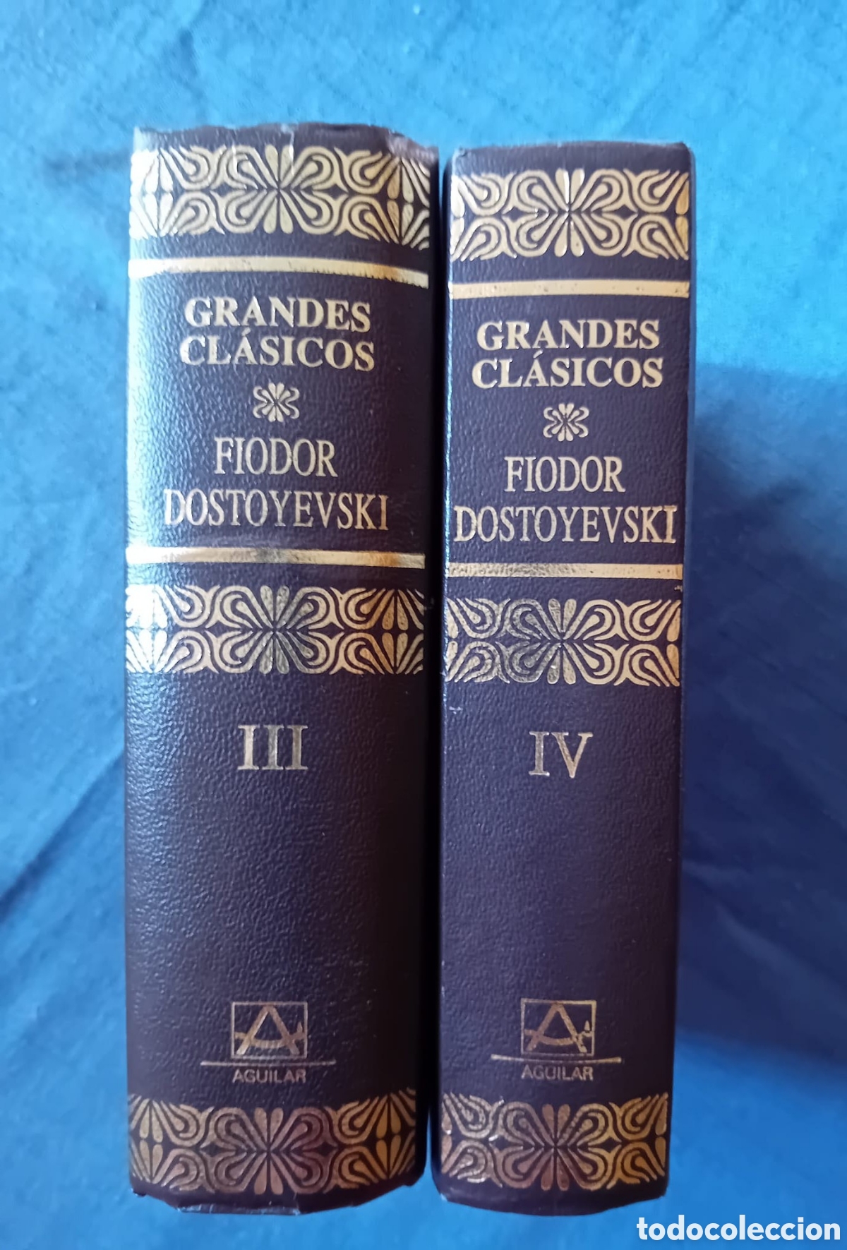 Libros de segunda mano: Grandes cl&aacute;sicos, FIODOR DOSTOYEVSKI. Tomos III y IV, Ed. Aguilar, 1991