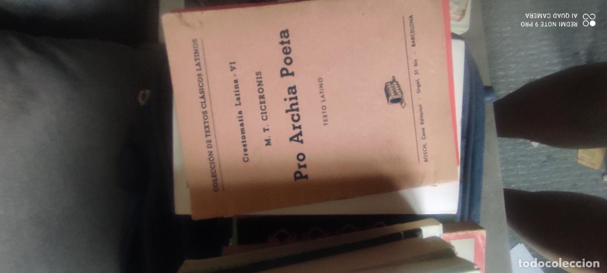 Libros de segunda mano: M.T. Ciceronis Pro Archia poeta: Texto latino.- Cicer&oacute;n, Marco Tulio