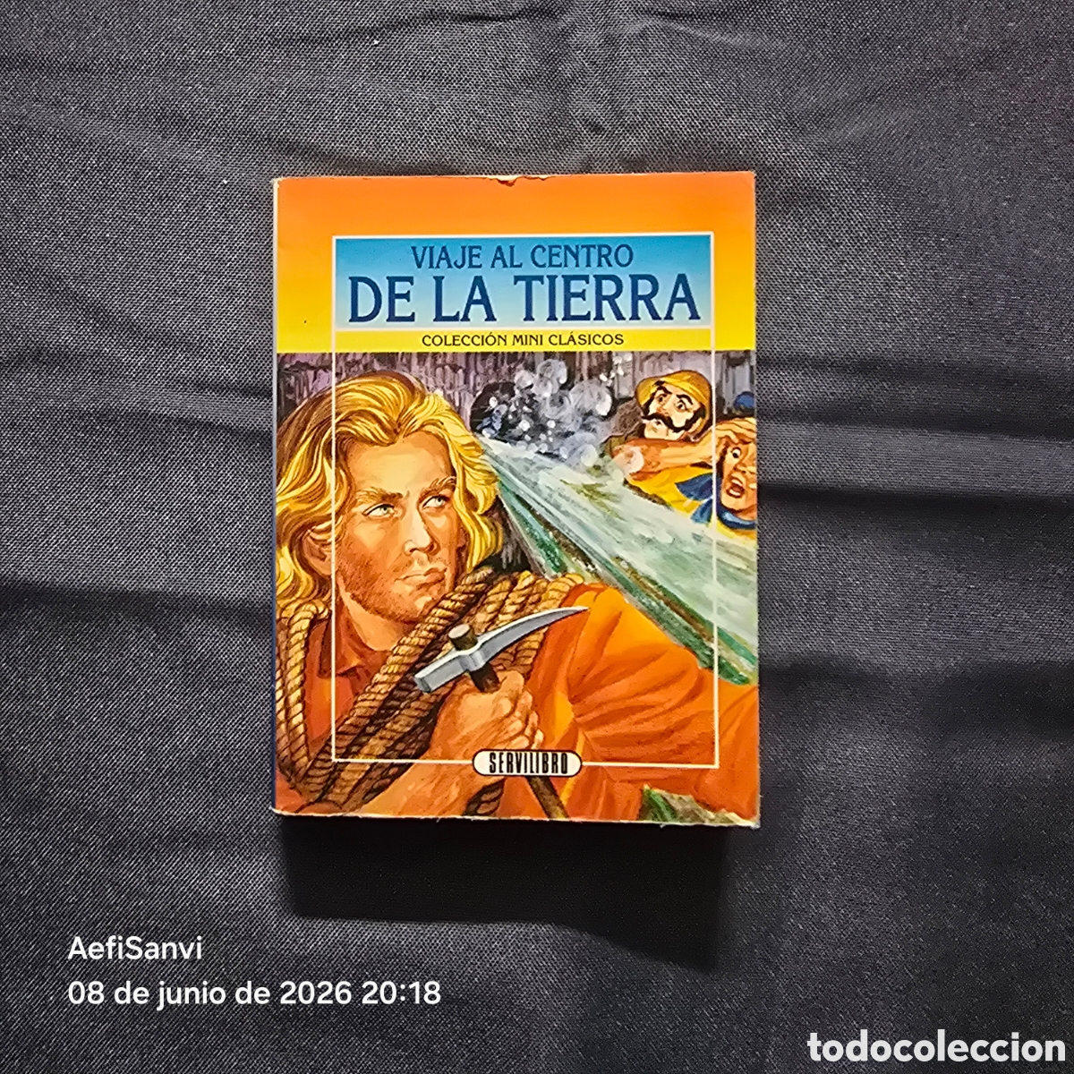 Libros de segunda mano: MINI CL&Aacute;SICOS: VIAJE AL CENTRO DE LA TIERRA (SERVILIBRO)