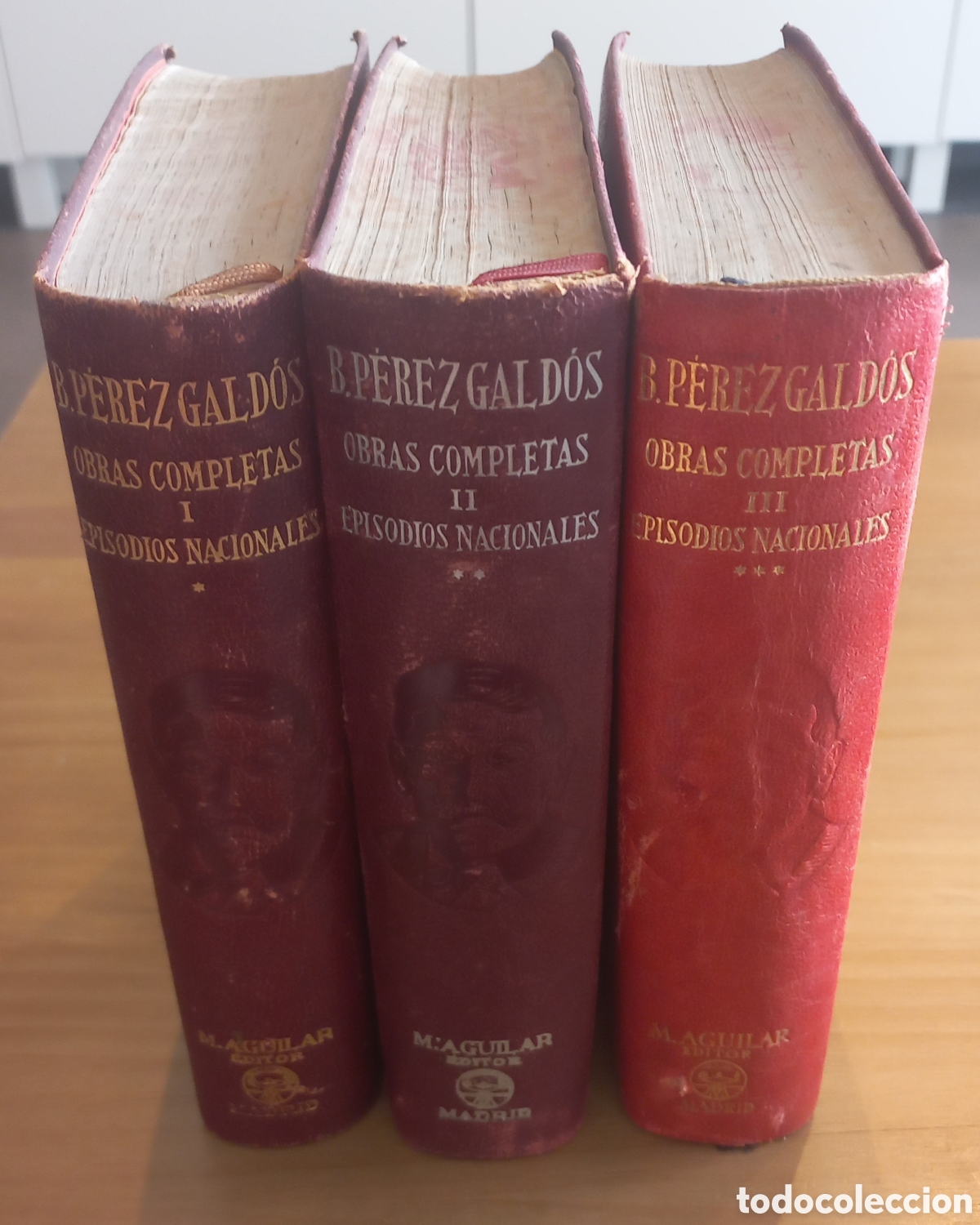 Libros de segunda mano: OBRAS COMPLETAS 3 TOMOS. AGUILAR. BENITO P&Eacute;REZ GALDOS. 1945