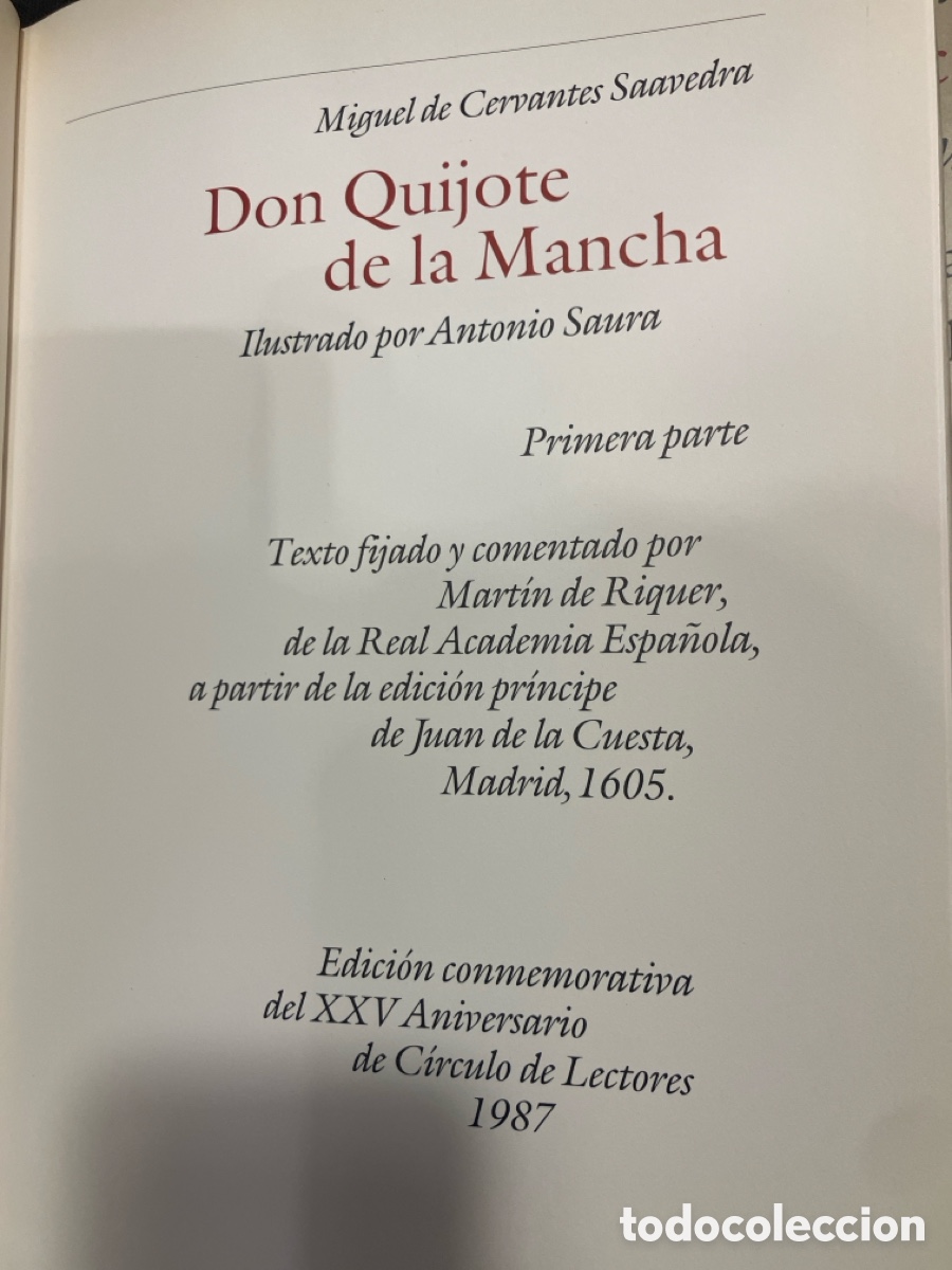 Libros de segunda mano: Don Quijote. Antonio Saura. 2 tomos - Foto 4
