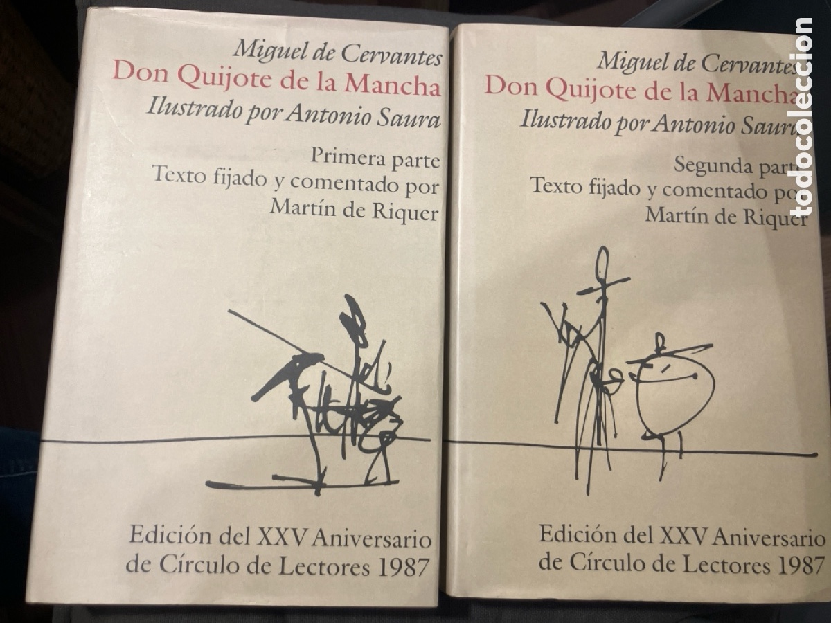 Libros de segunda mano: Don Quijote. Antonio Saura. 2 tomos - Foto 1