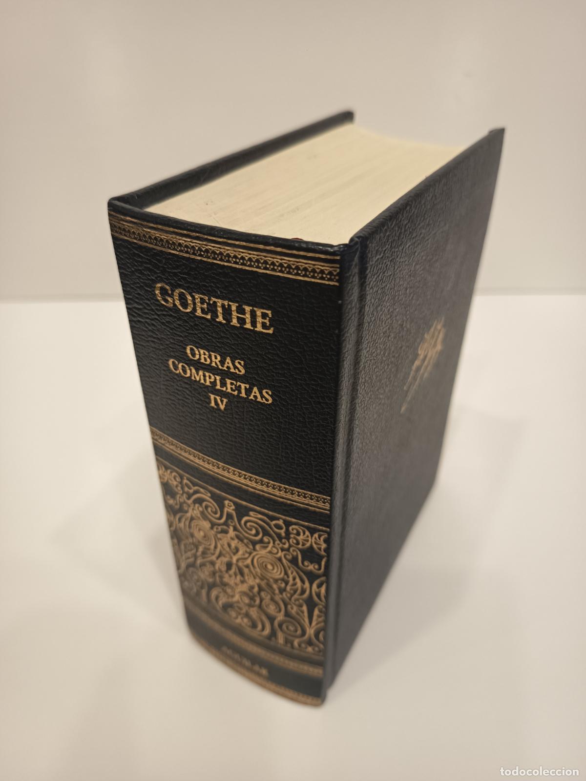 Libros de segunda mano: 2004 - GOETHE. Obras completas IV - AGUILAR