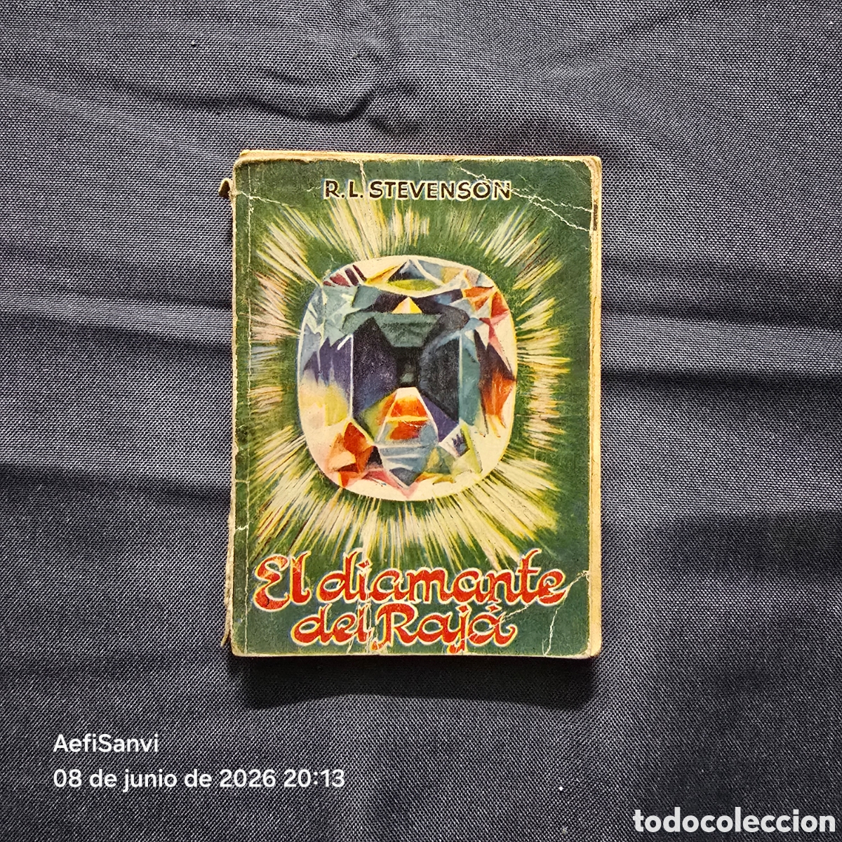 Libros de segunda mano: ENCICLOPEDIA PULGA 175: EL DIAMANTE DEL RAJA (R.L. STEVENSON)
