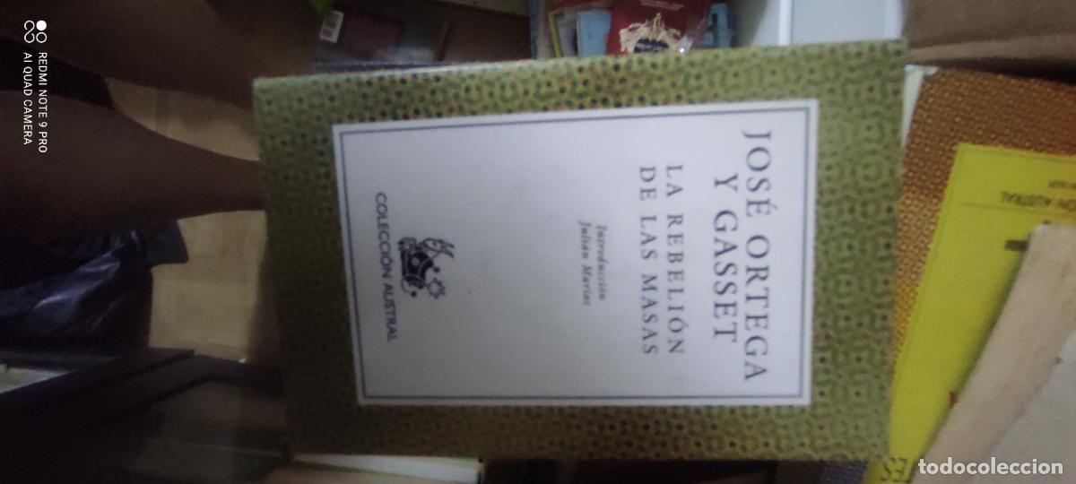 Libros de segunda mano: La rebeli&oacute;n de las masas. Ortega y Gasset. Austral