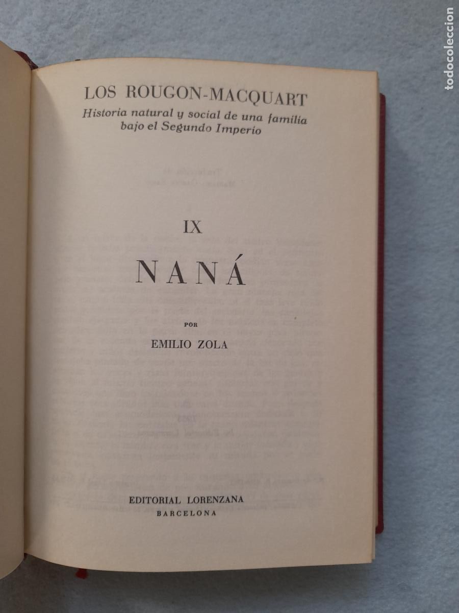 Libros de segunda mano: Nan&aacute;. Emilio Zola. A&ntilde;o 1965. - Foto 3