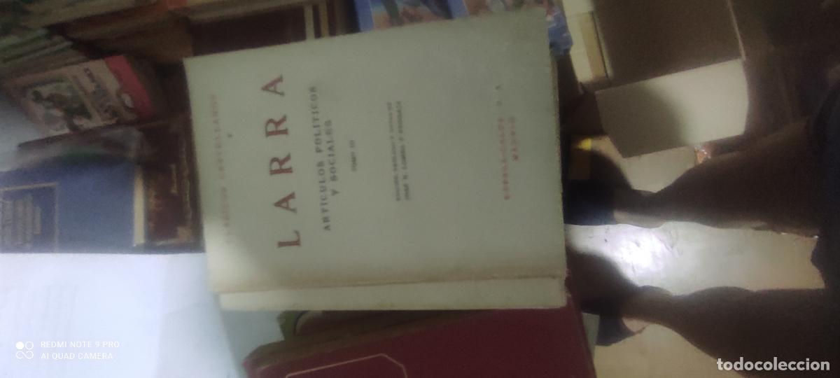 Libros de segunda mano: ART&Iacute;CULOS POL&Iacute;TICOS Y SOCIALES TOMO III 1966 LARRA CL&Aacute;SICOS CASTELLANOS 77 ESPASA-CALPE