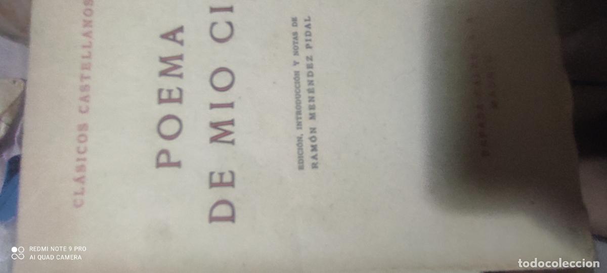 Libros de segunda mano: Cl&aacute;sicos Castellanos.- Poema de M&iacute;o Cid