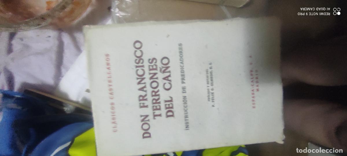 Libros de segunda mano: 1946.- INSTRUCCION DE PREDICADORES. DON FRANCISCO TERRONES DEL CA&Ntilde;O. CLASICOS CASTELLANOS