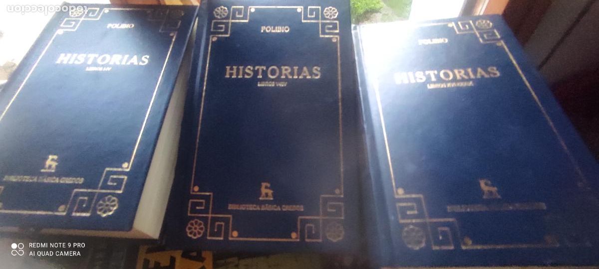 Libros de segunda mano: POLIBIO,HISTORIAS, libros I-IV, V-XV, XVI-XXXIX ,2000 Gredos 3 tomos , libro sin usar