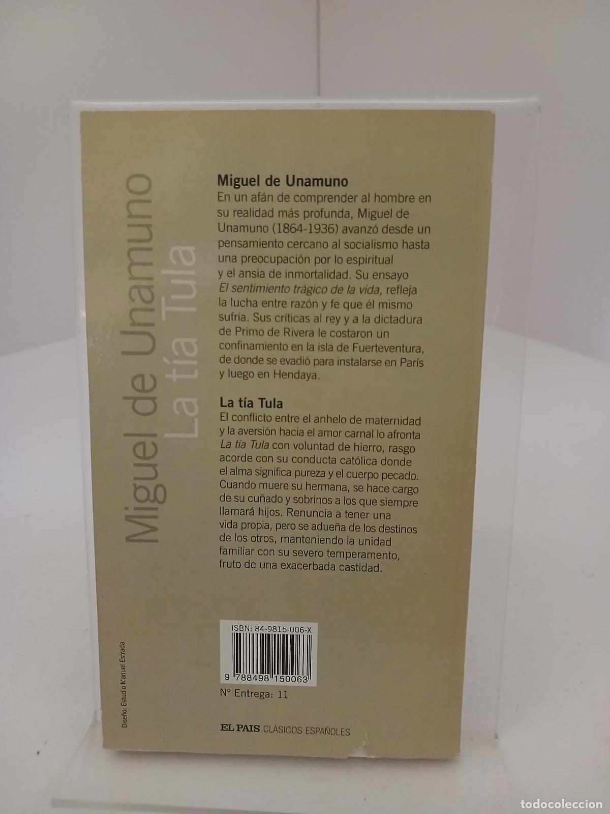 Libros de segunda mano: La t&iacute;a Tula - Miguel de Unamuno - Foto 2