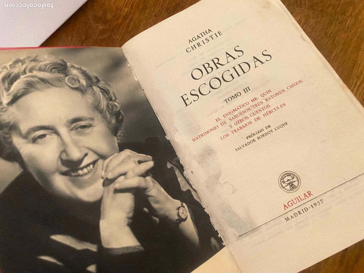 Libros de segunda mano: OBRAS ESCOGIDAS III - AGATHA CHRISTIE - AGUILAR / EL LINCE ASTUTO - 1957