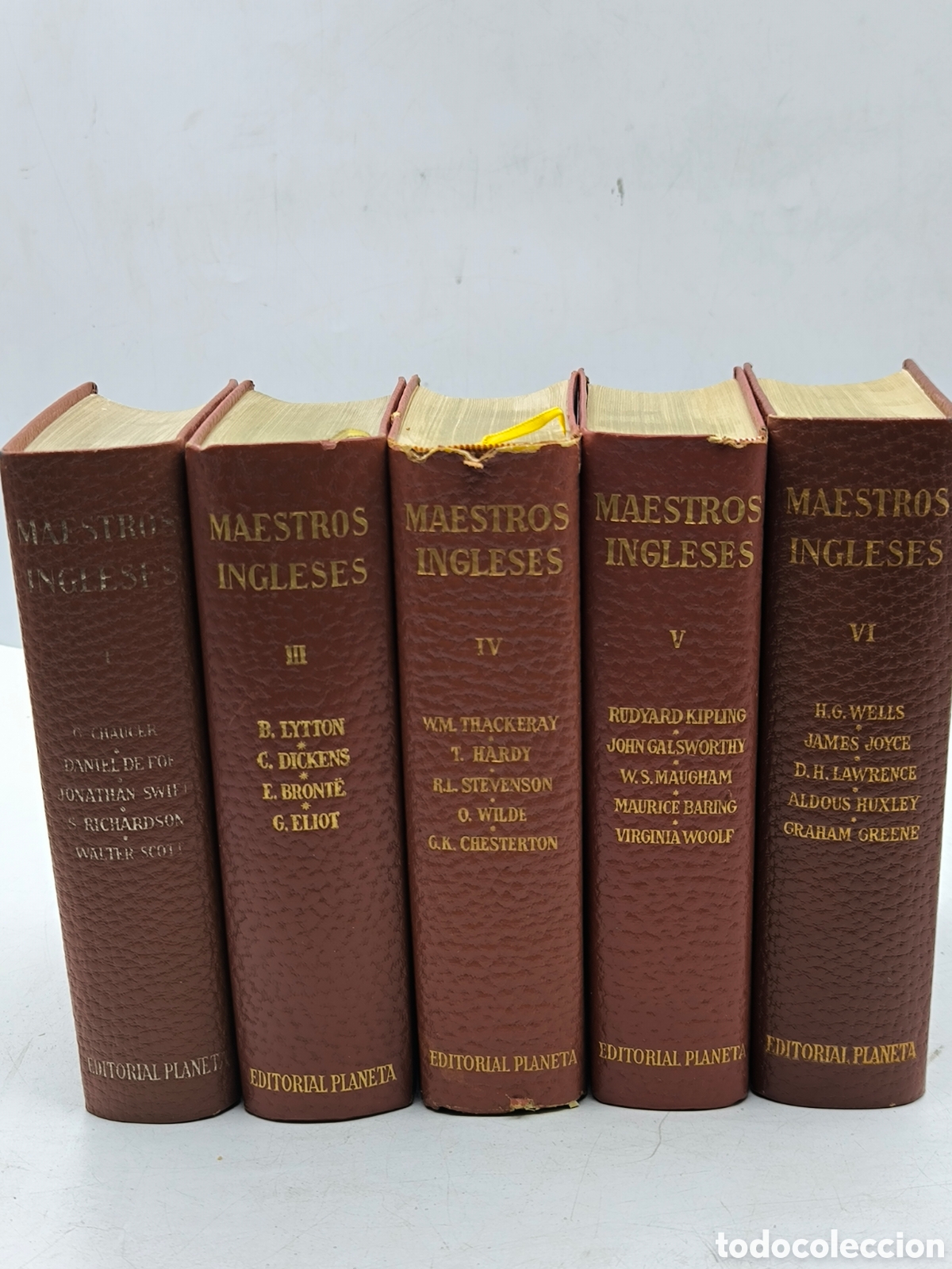 Second hand books: Maestros ingleses editorial Planeta 5 tomos