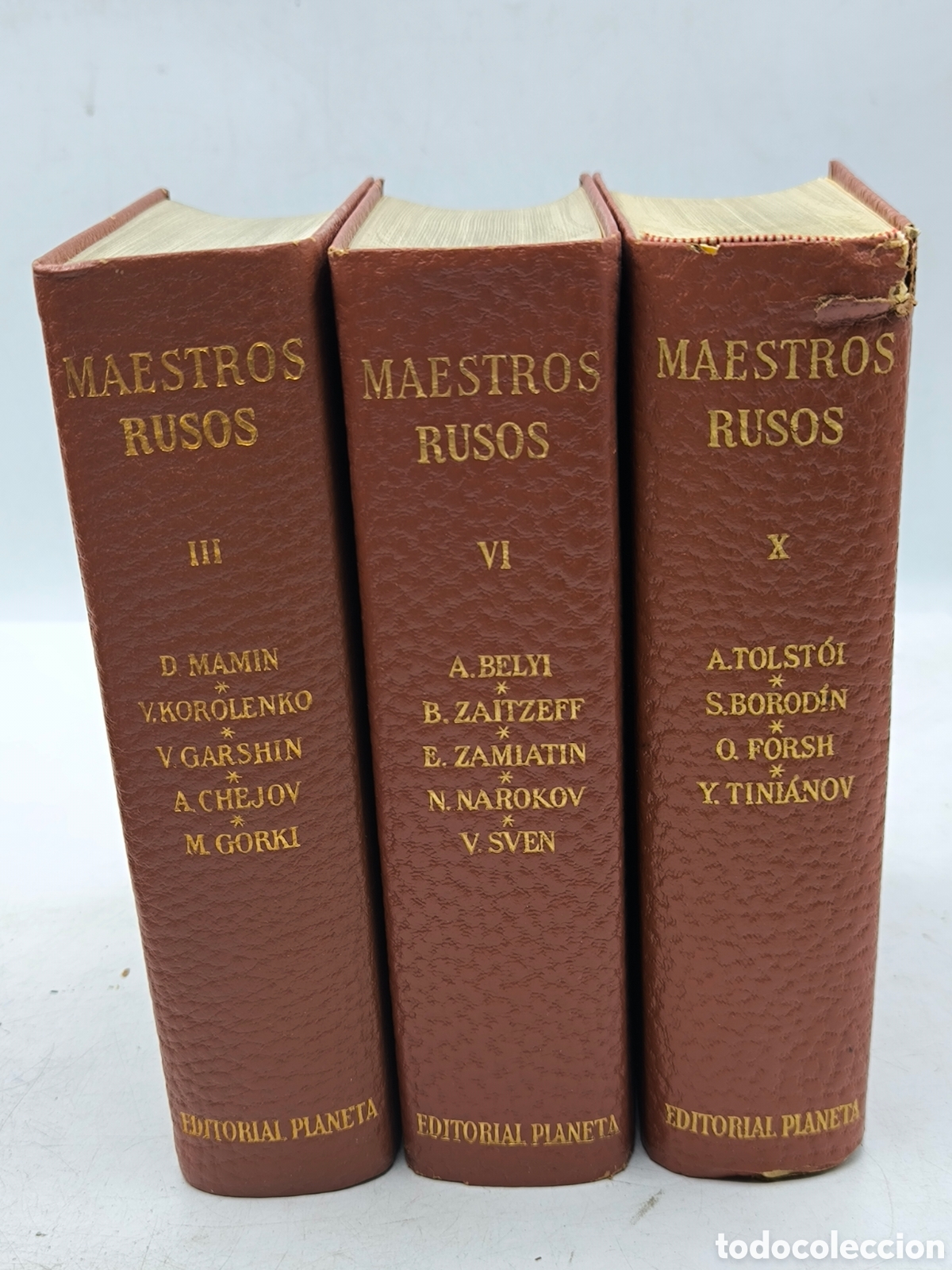 Libri di seconda mano: Maestros rusos editorial Planeta 3 tomos