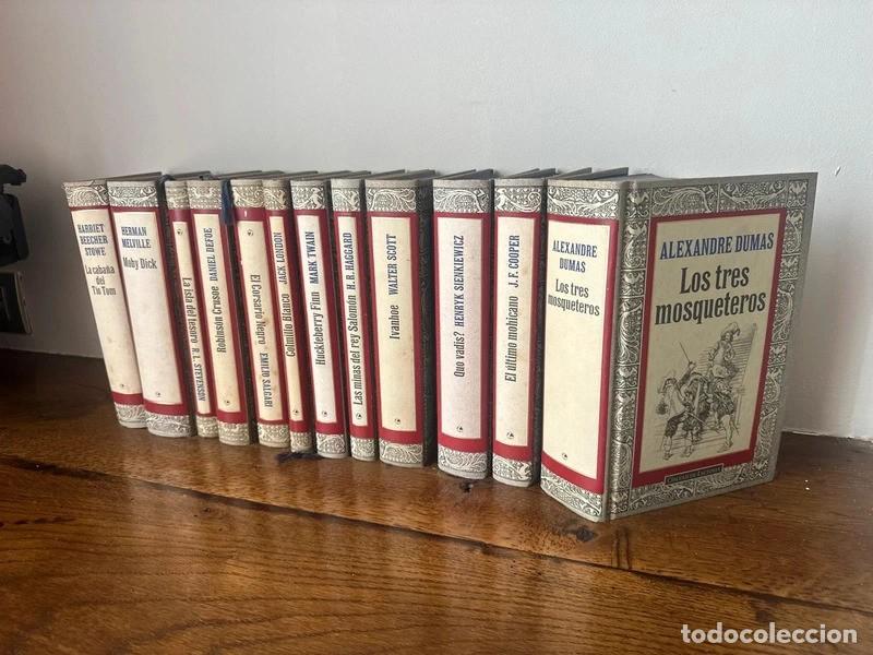 Libros de segunda mano: COLECCI&Oacute;N GRANDES CL&Aacute;SICOS C&Iacute;RCULO DE LECTORES. Gran lote con 12 t&iacute;tulos -cantos azules - grabados