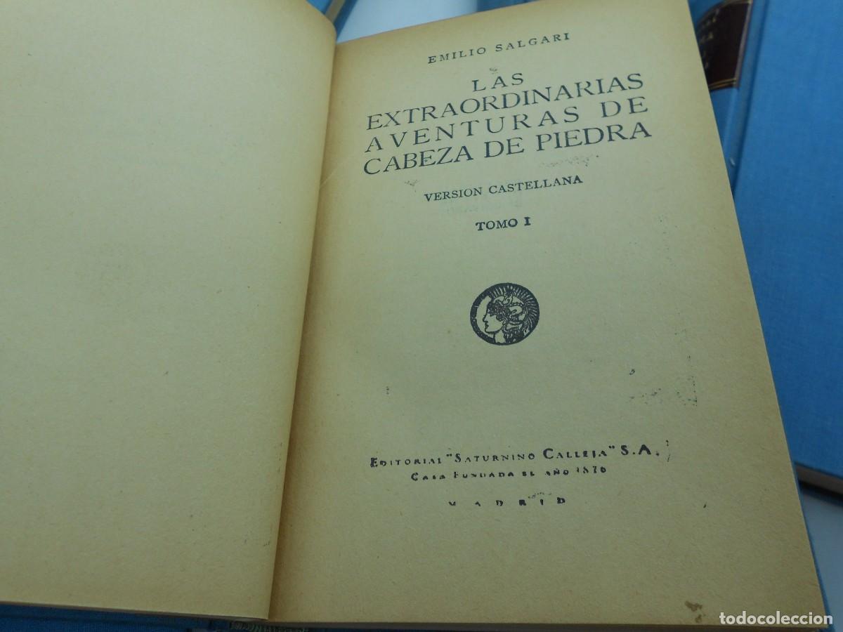 Libros de segunda mano: lote 9 tomos novelas salgari editorial calleja - Foto 5