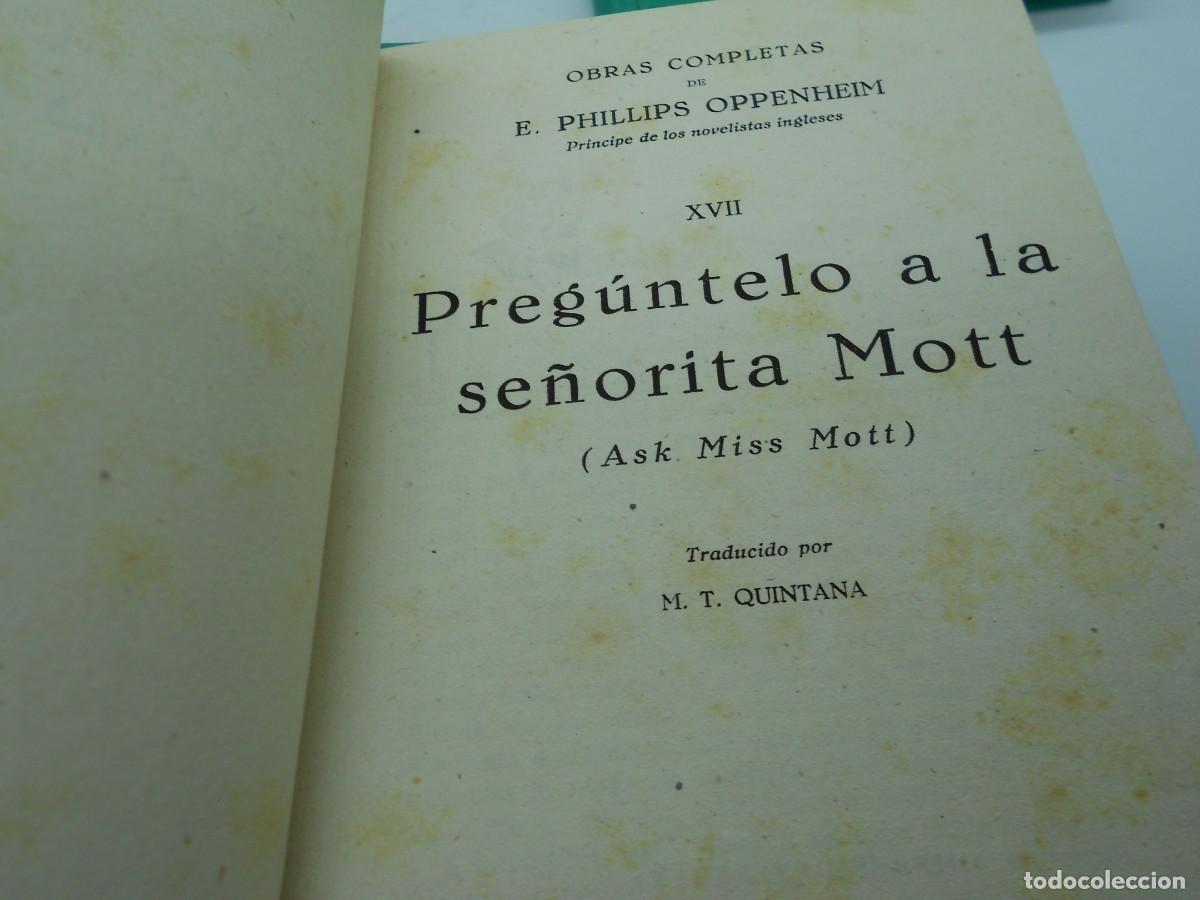 Libros de segunda mano: lote 4 tomos novelas oppenheim - Foto 3