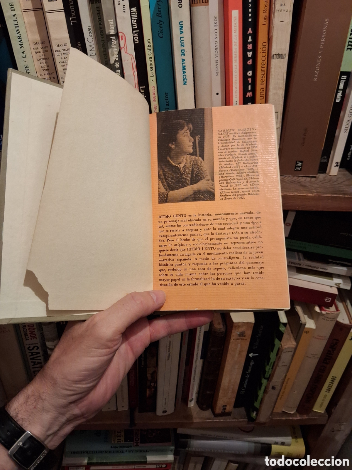 Libros de segunda mano: Ritmo lento, Carmen Mart&iacute;n Gaite - Foto 4
