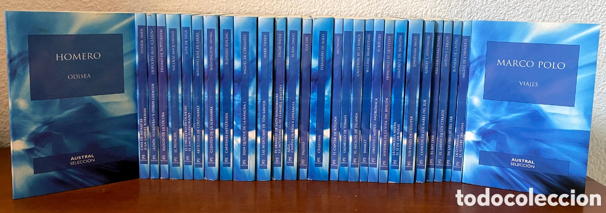 Libros de segunda mano: Lote 30 vol. Colecci&oacute;n Austral Selecci&oacute;n &ndash; Cl&aacute;sicos Universales (Anaya / Espasa-Calpe)