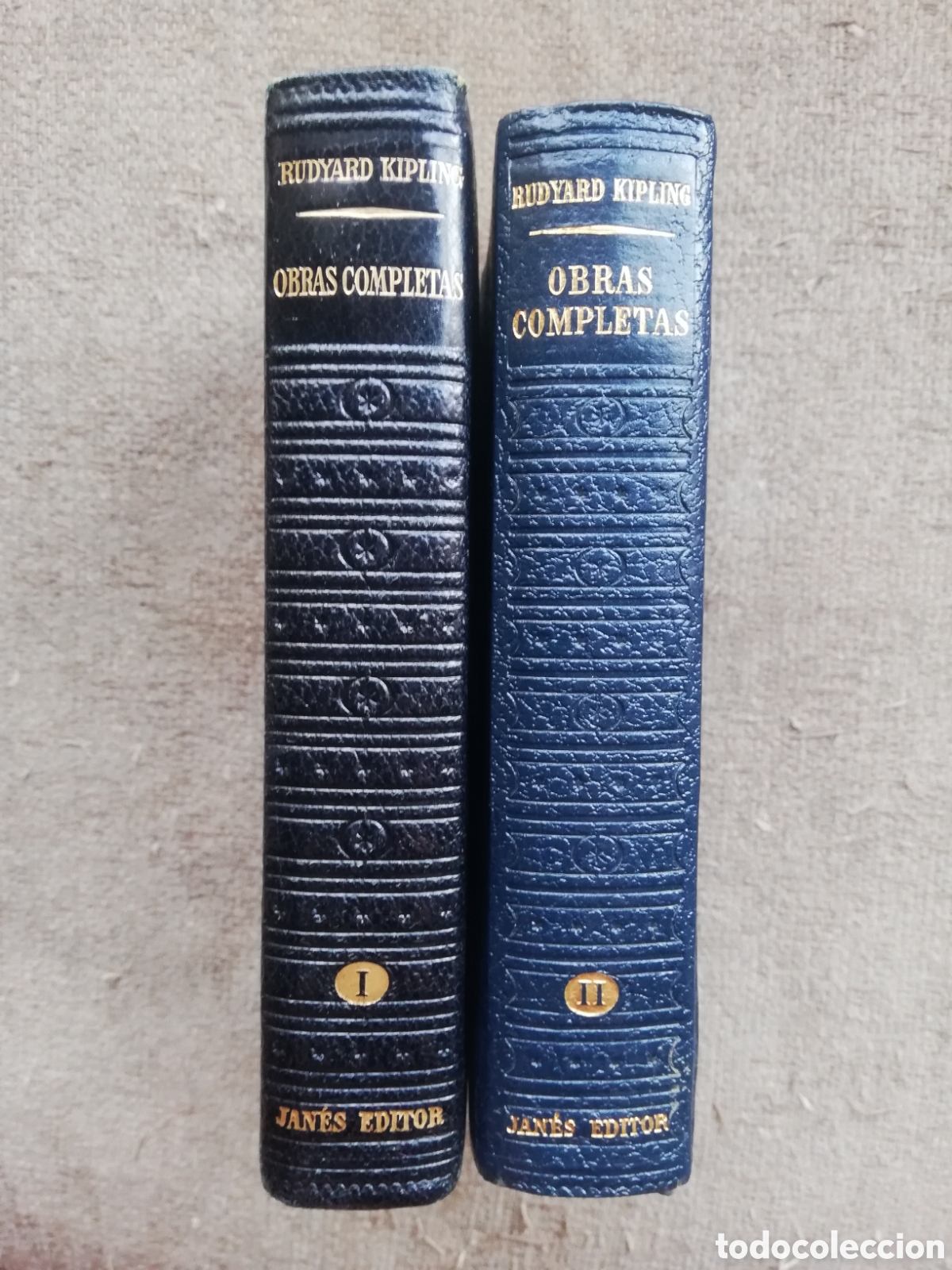 Gebrauchte B&uuml;cher: Obras completas de Rudyard Kipling. 2 tomos Jan&eacute;s editor. Primera edici&oacute;n 1951