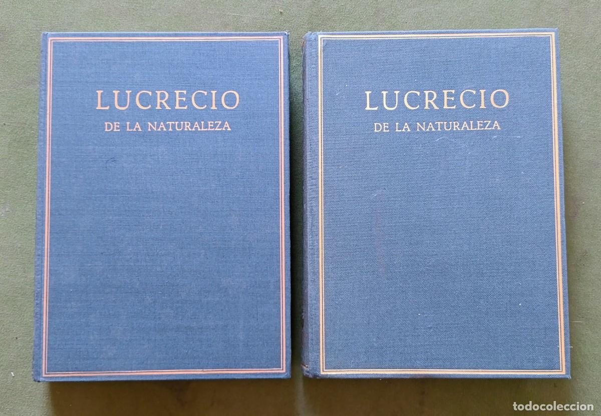 Libros de segunda mano: T. LUCRECIO CARO - DE LA NATURALEZA - ALMA MATER - 1961 - D-20