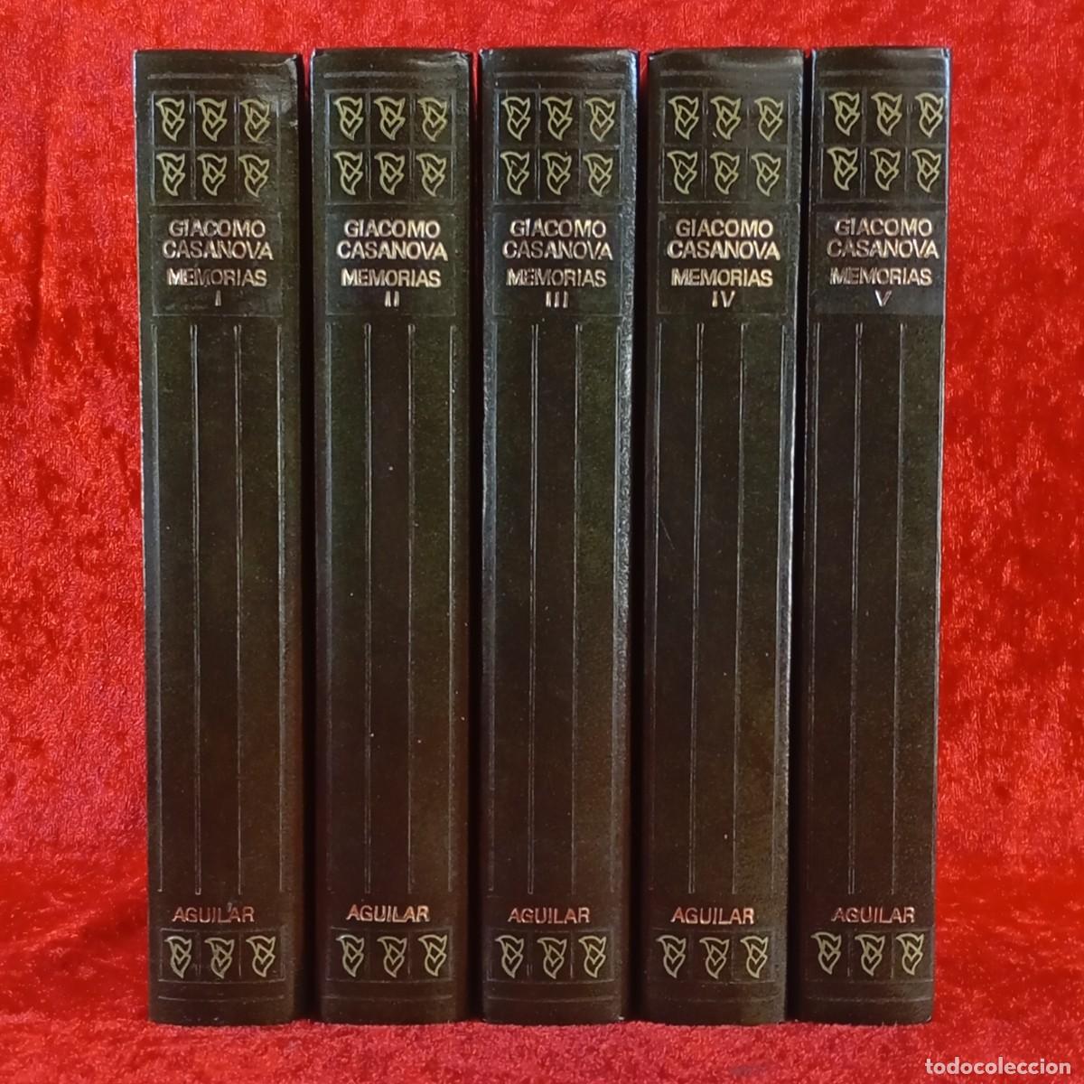 Libros de segunda mano: GIACOMO CASANOVA - MEMORIAS - AGUILAR - 5 TOMOS - RARISIMOS / 1466