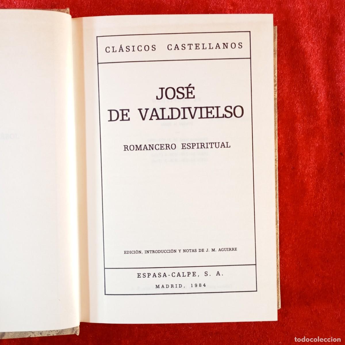 Libros de segunda mano: JOS&Eacute; DE VALDIVIESO - ROMANCERO ESPIRITUAL - CL&Aacute;SICOS CASTELLANOS / 1486