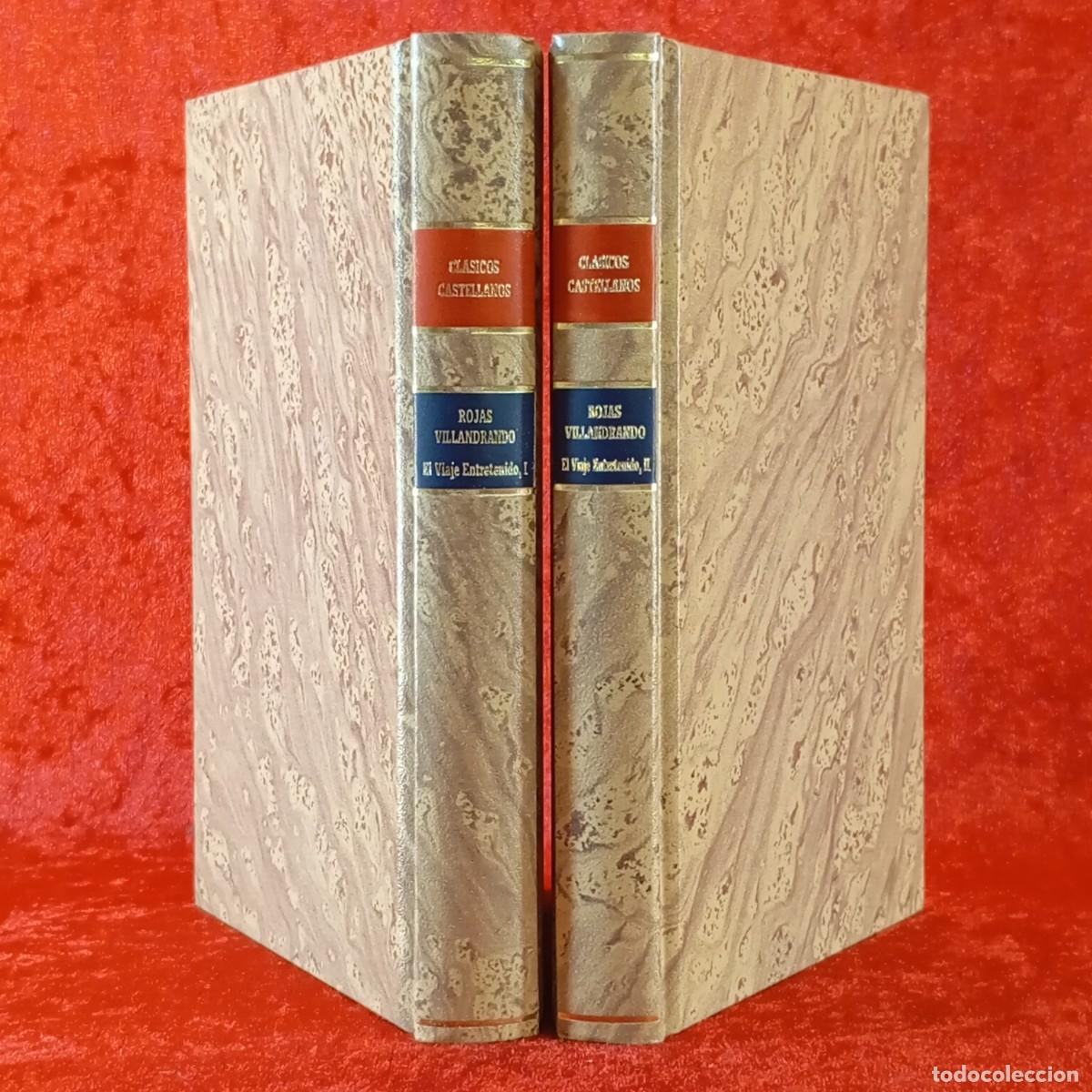 Libros de segunda mano: AGUST&Iacute;N DE ROJAS VILLANDRANDO - EL VIAJE ENTRETENIDO - 2 TOMOS - CL&Aacute;SICOS CASTELLANOS / 1488