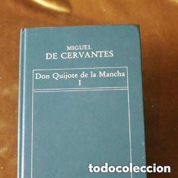 Libros de segunda mano: Don Quijote de la Mancha de Miguel de Cervantes, Dos tomos, Editorial Orbis, 1983.