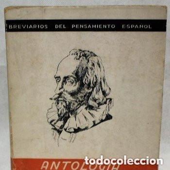 Libros de segunda mano: Antolog&iacute;a de Miguel de Cervantes. Ediciones Fe. Breviario del pensamiento espa&ntilde;ol. 1941.