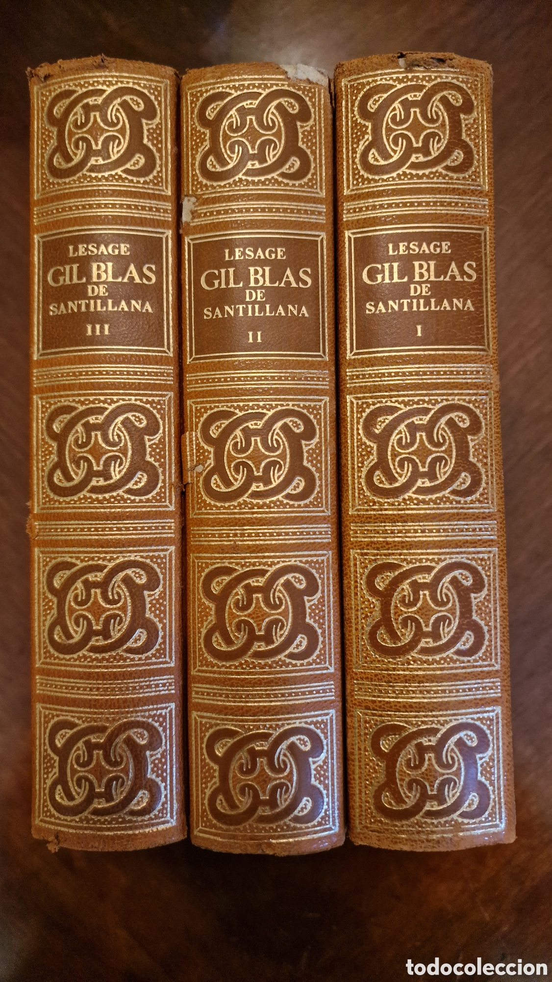 Libros de segunda mano: Edici&oacute;n facsimilar de Gil Blas de Santillana de Lesage. 3 tomos (completo). C&iacute;rculo del bibli&oacute;filo