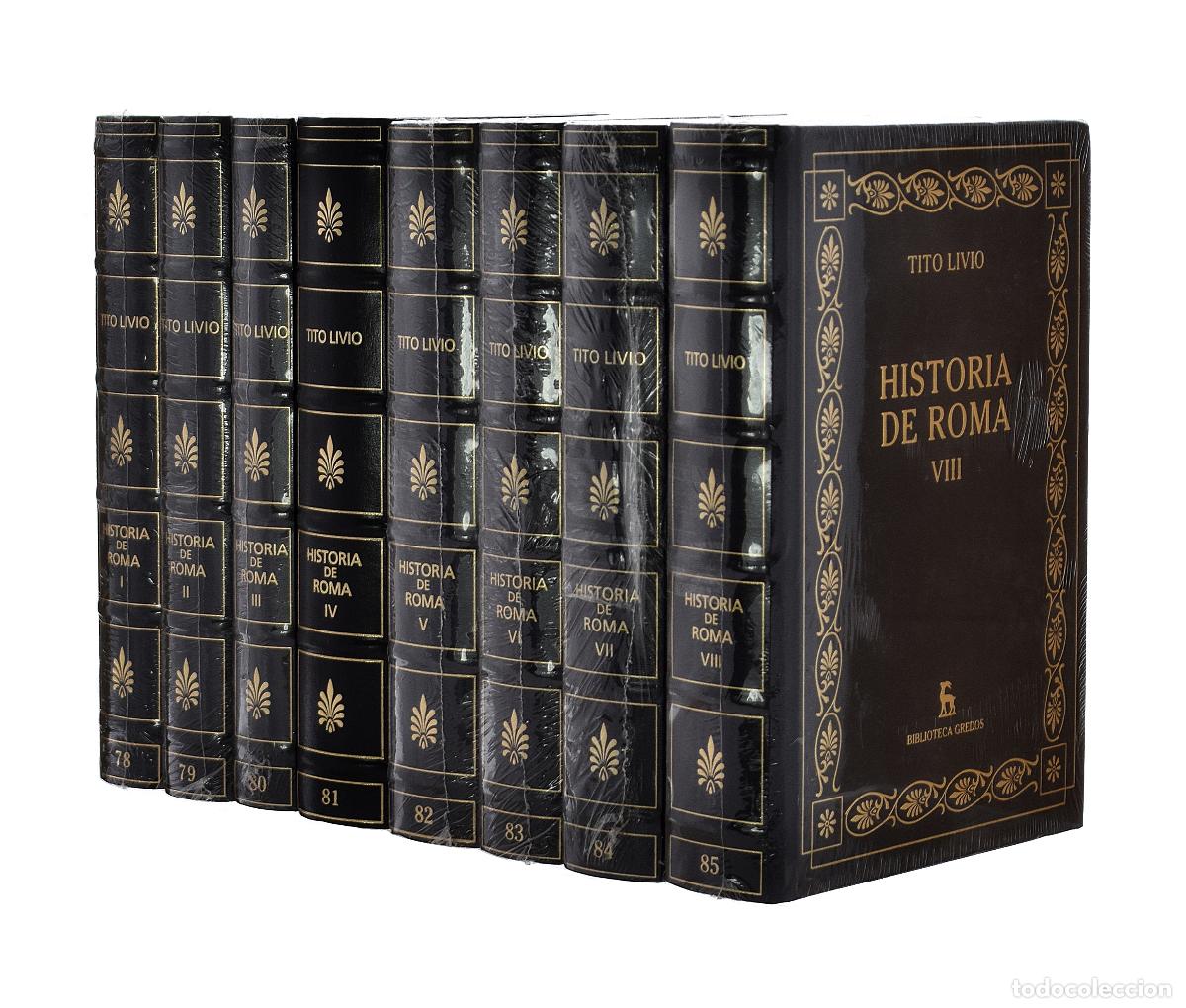 Libros de segunda mano: HISTORIA DE ROMA DESDE SU FUNDACI&Oacute;N, I-VIII (OBRA COMPLETA EN 8 TOMOS: LIBROS I-XLV) - TITO LIVIO