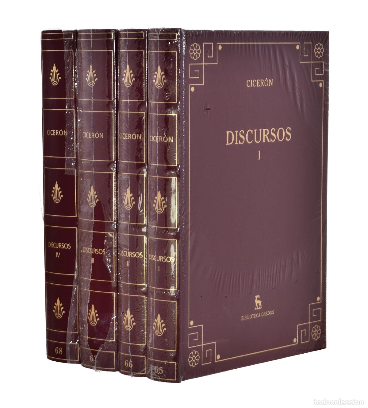 Libros de segunda mano: DISCURSOS, I-II-III-IV (EDICI&Oacute;N COMPLETA EN 4 TOMOS) - CICER&Oacute;N
