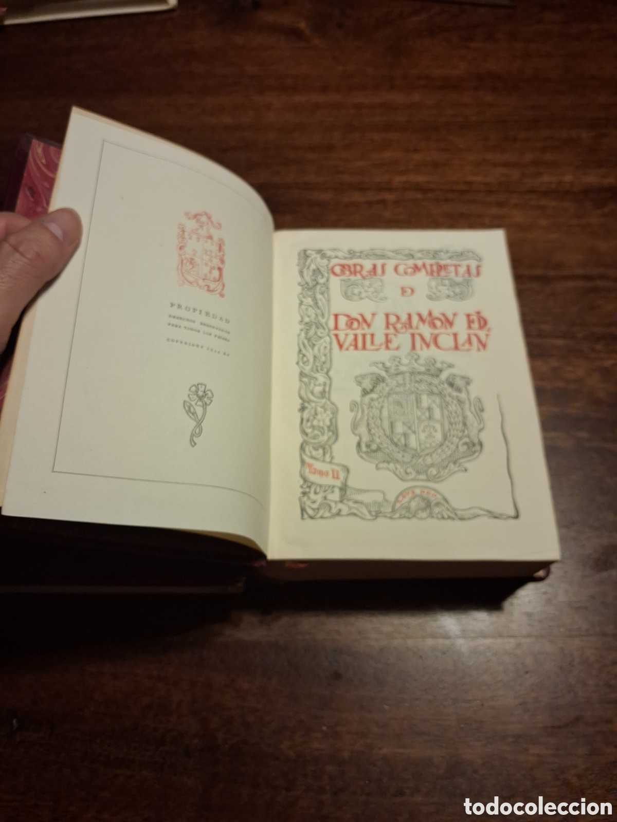 Libros de segunda mano: Obras completas, Ram&oacute;n del Valle-Incl&aacute;n (dos tomos) - Foto 3