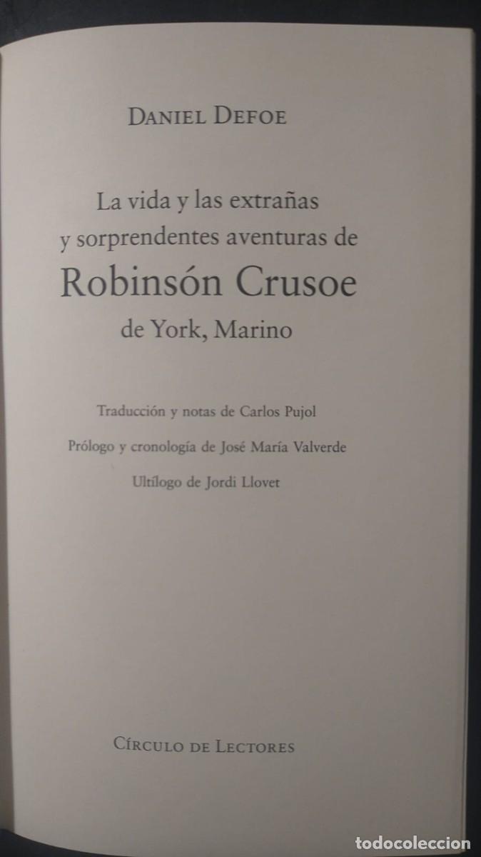 Libros de segunda mano: ROBINSON CRUSOE -DANIEL DEFOE (OPERA MUNDI) - Foto 4