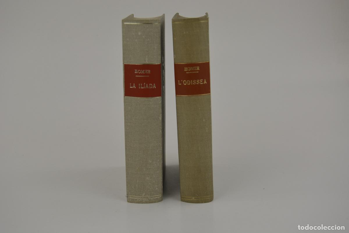 Libros de segunda mano: La Il&iacute;ada y la Odissea, Homer, 1953, editorial Alpha, dedicatoria manuscrita de Carles Riba.