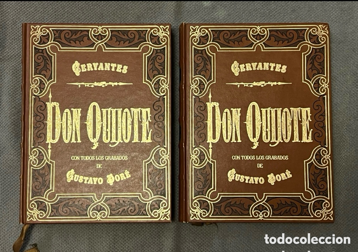 Libros de segunda mano: DON QUIJOTE DE LA MANCHA, MIGUEL DE CERVANTES. GRABADOS DE GUSTAVO DOR&Eacute;. 2 TOMOS