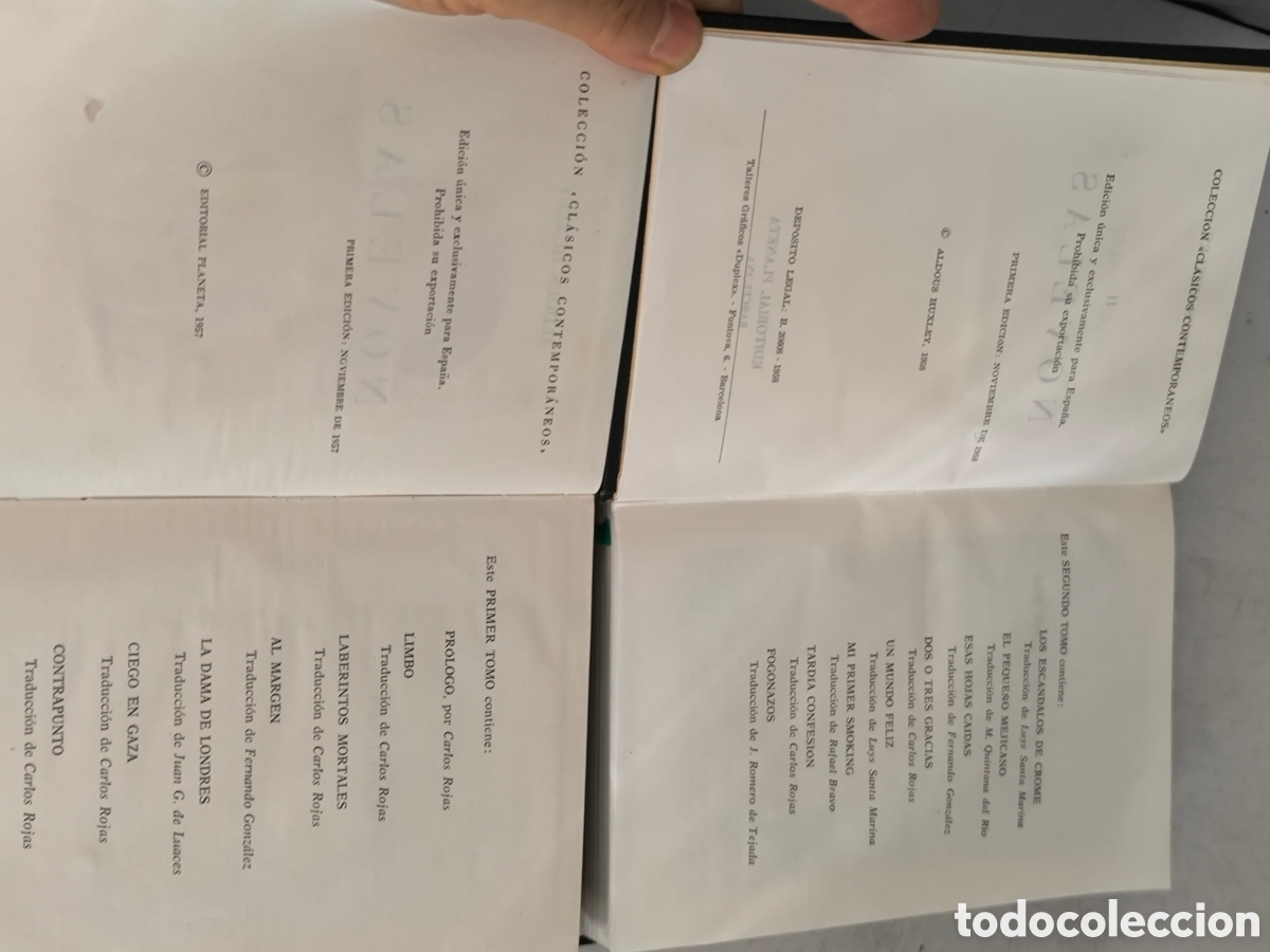 Libros de segunda mano: Aldous Hustley novelas planeta primera edici&oacute;n - Foto 5